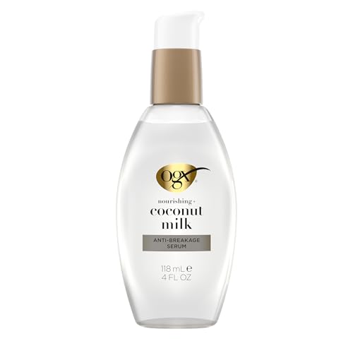 OGX Coconut Milk Anti-Breakage Hair Serum, 4 Fl Oz