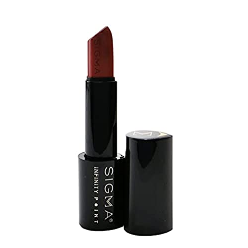 Sigma Beauty Infinity Point Mulberry Muave Lipstick - Longwear Satin Finish Lipstick for Great Lip Color Makeup, Temptation