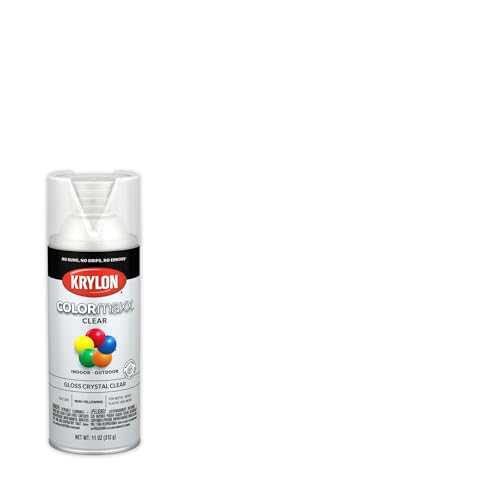 Krylon COLORmaxx Clear Gloss Spray Paint 11oz - Indoor & Outdoor Finish