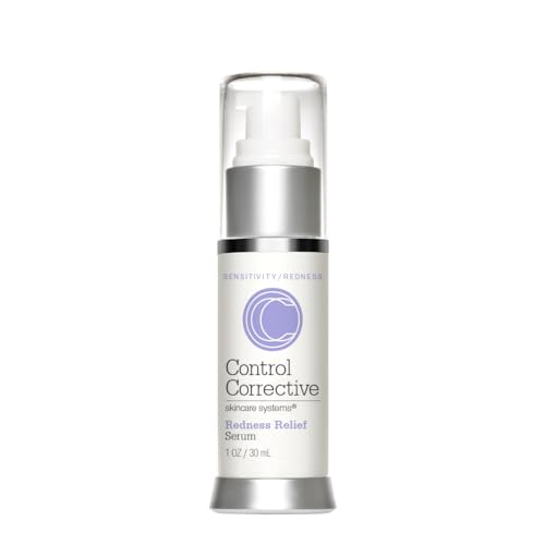 CONTROL CORRECTIVE Redness Relief Serum, 1 Oz - Botanical Extracts & Skin Balancing Vitamins, Calms, Hydrates & Strengthens Sensitive Skin, No Parabens Or Synthetic Dyes, Japanese Green Tea, Soothing