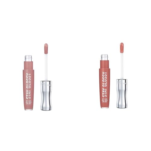 Rimmel Stay Glossy Lip Gloss Duo - Blushing Belgraves & Sippin