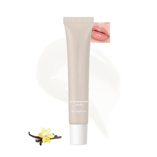 Moisturizing Lip Glowy Balm with Vanilla Scent - Hydrating Lip Mask & Treatment - Vegan Lip Care - EasyDays #1 Vanilla