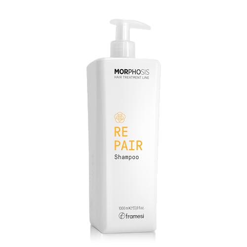 FRAMESI Morphosis Repair Shampoo, Moisturizes and Strengthens Hair, Natural Ingredients, Color Safe