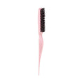Cricket Amped Up Rubberized Teasing Hair Brush - Smoothing & Teasing Brush for Stylists, Women & Men - Styling & Sectioning - Ideal for Edge Styling, Nylon/Boar Bristles - Blush