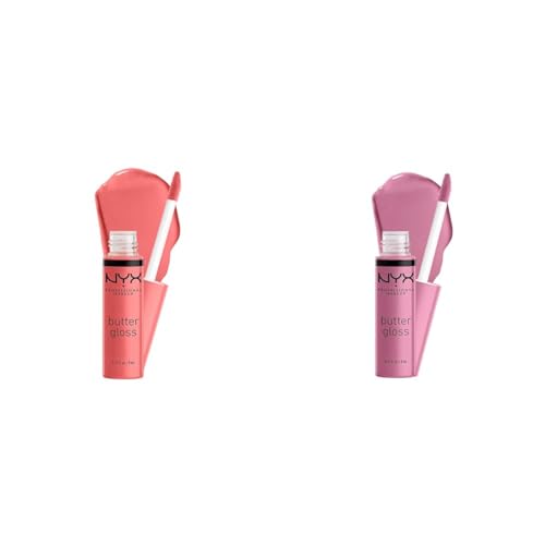NYX Butter Gloss Non-Sticky Lip Gloss Creme Brulee & Vanilla Cream Pie