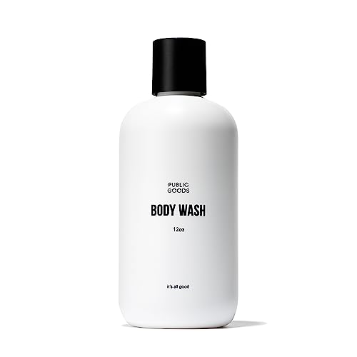 Public Goods Body Wash for Men and Women | Natural Soap for Bath & Shower | Body Scrub Made with Organic Essential Oils | Sulfate & Paraben Free | Vegan Friendly | 12 Fl Oz Bottle