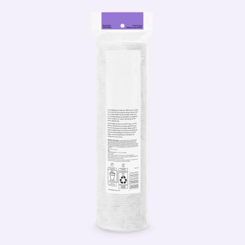 Cotton Rounds 100 Count - Hypoallergenic & Soft for Sensitive Skin, Pack of 1