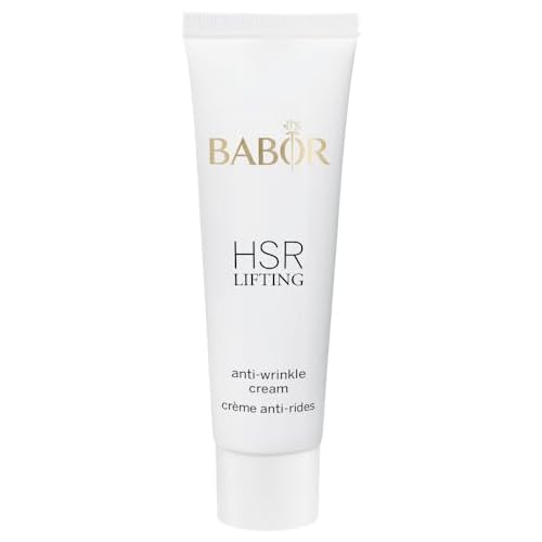 BABOR HSR Lifting Anti Wrinkle Cream, Travel Anti Aging Night Cream, Target Fine Lines & Wrinkles, Vitamin E, Increase Moisture & Radiance, Daily Moisturizer for Smoother Skin, 0.5 oz