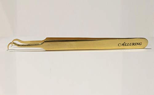 Gold Eyelash Extension Tweezers for Volume Lashes