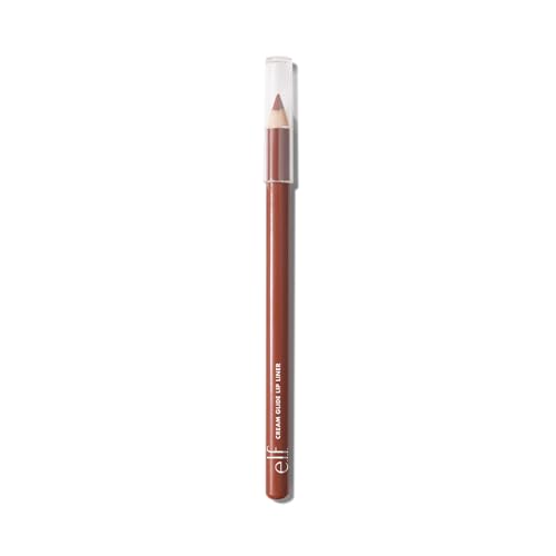 e.l.f. Cream Glide Lip Liner, Highly-Pigmented Pencil For Shaping & Sculpting Lips, Semi-Matte Finish, Vegan & Cruelty-Free, Mauve Aside