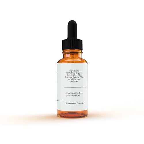 ISAAC WOLF Organic Camellia Seed Oil for Face 2 FL OZ 60 mL