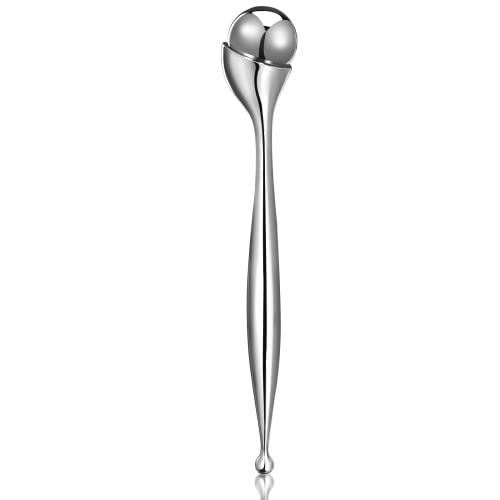 Eye Roller, Facial Roller Massager - Reduces Puffiness, Dark Circles, Cooling Therapy for Tired Eyes (with Applicator)