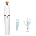 USB Rechargeable Portable Electric Eyebrow Trimmer for Women,Painless Precision Eyebrow Hair Remover,Safe Eyebrow Shaver Razor Tool for face Leg Lip Armpit Hand(White)