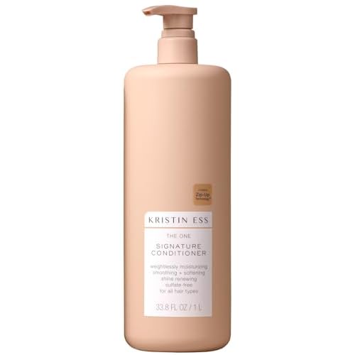 Kristin Ess Hair The One Signature Conditioner for Dry Damaged Hair - Moisturizes, Smooths, Detangles + Softens Hair - Sulfate Free, Color + Keratin Safe, 33.8 fl. oz.
