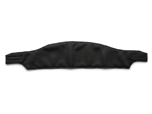 Donna Smooth Satin Hair Wrap – Breathable & Secure Fit, Black
