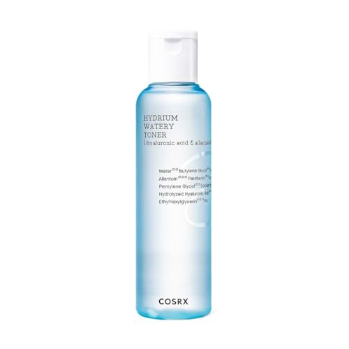 COSRX Hydrium Watery Toner, 280ml / 9.46 fl.oz | Moisturizing Korean Toner | Hyaluronic Acid, Allantoin, Panthenol | Korean Skin Care, Not Tested on Animals, Paraben Free