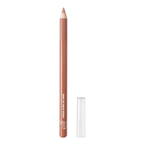 e.l.f. Cream Glide Lip Liner, Highly-Pigmented Pencil For Shaping & Sculpting Lips, Semi-Matte Finish, Vegan & Cruelty-Free, Pinky Swear