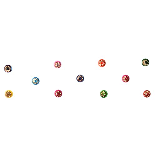Multicolor Glitter Bindi Stickers - Self-Adhesive Round Forehead Dots