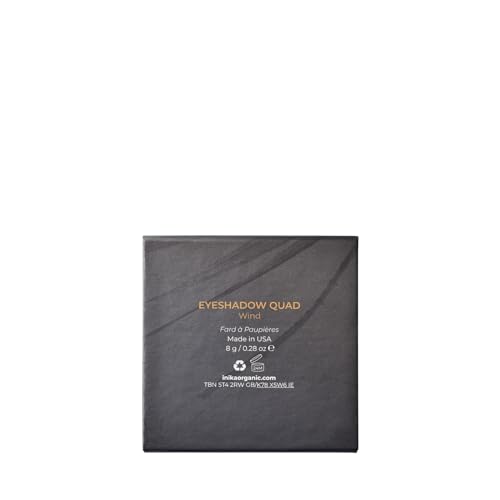 INIKA Eyeshadow Quad - Wind | Blendable, Natural Mineral Pigments, Neutral Tones, Long Lasting, Matte and Shimmer