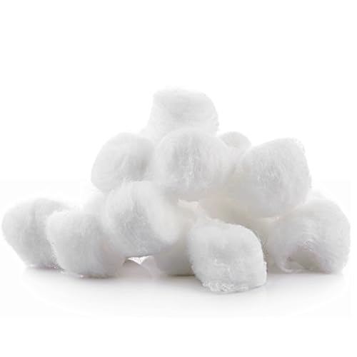 Vakly 100% Cotton Balls 1 Inch Medium - 2000 Pack for Skincare & First Aid
