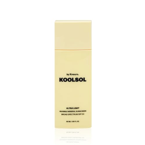 by Knours | Zero White Cast | Mineral | Reef Safe | Korean Face Sunscreen SPF 50 | Made in USA | FDA OTC Registered | Aloe + Centella + Panthenol + Niacinamide | Sensitive Skin | 1.69oz
