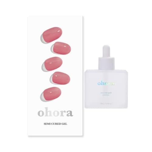 ohora Semi Cured Gel Nail Set of 2 (Pro Easy Peel Remover & N Juliet) - Professional Salon-Quality Nail Care