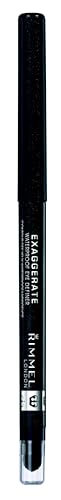 Rimmel London Exaggerate Waterproof Eye Definer Eyeliner, Highly Pigmented, Long-Wearing, Built-In Smudger, 264, Earl Grey, 0.01oz