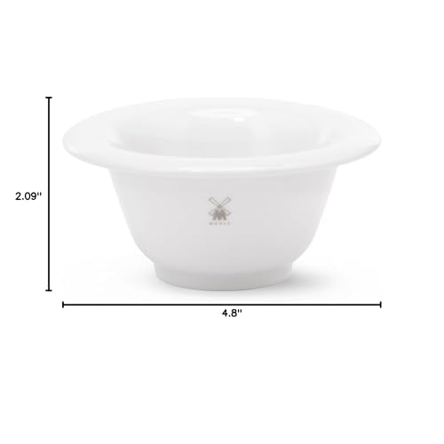 M?HLE White Porcelain Platinum Rim Shaving Dish