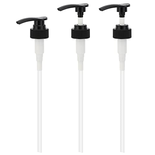 Segbeauty 3pcs Shampoo Conditioner Bottles and Lotion Dispenser Pump Head, 33.8oz Empty Large Refillable Shower Pump Bottles with Labels, Tube Pump Replacement for Bathroom Soap Dispenser