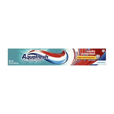 Aquafresh Cavity Protection Fluoride Toothpaste, Cool Mint 5.6 oz (Pack of 10)