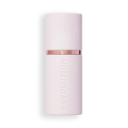 Revolution Beauty London, Skin Silk Marble Blush Stick, Buildable Color for Cheek, Eye, & Lip, Cream-to-Powder Formula, Vegan & Cruelty-Free, Berry Flush, 0.15 oz