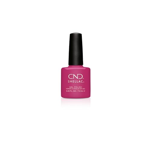 CND Shellac Gel Nail Polish, Long-lasting NailPaint Color with Curve-hugging Brush, Pink/Rose/Fuchsia Polish, 0.25 fl oz