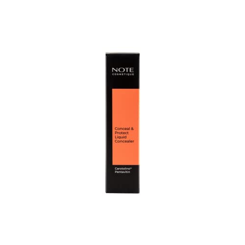 NOTE Conceal and Protect Liquid Concealer - Make Up Under Eye Concealer for Blemishes - Face Makeup with Blue Light Shield - 11-0.2 oz