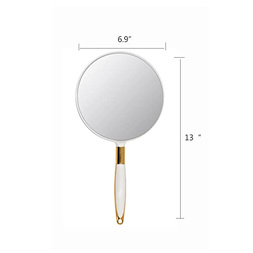 Round Hand Mirror for Makeup & Hair Styling, 6.9in