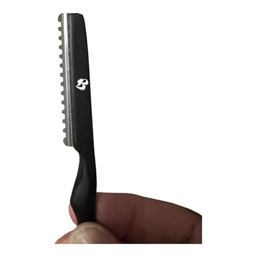 MIRACLE 7" Hair Styling Razor Kit ? Stainless Steel Cutting & Thinning Tool with Blade Safety Guard & Non-Slip Handle ? Texturizing & Feathering Razor for Salon & Home Haircuts