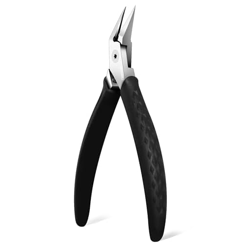 Ingrown Toenail Clippers, Slanted Straight Blade Toe Nail Clippers for Ingrown Nails or Fingernail, Stainless Steel Nail Scissors Cutter, Angled Nail Nippers for Seniors, Men, Women