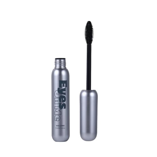 Eyes On Me Waterproof Volumizing Mascara ? Long-Lasting Curl & Lift, Smudge-Proof, Conditioning Formula with Panthenol & Vitamin E, Precision Tapered Silicone Brush, Jet Black