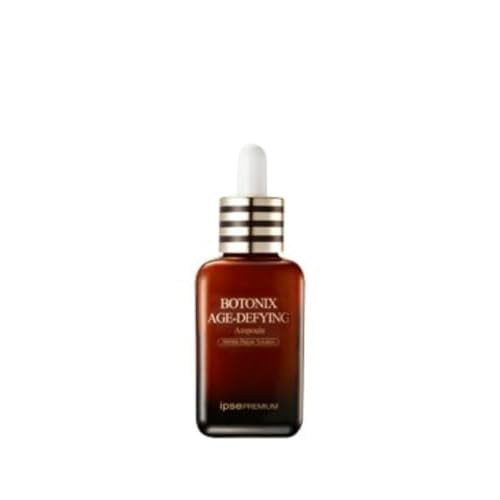 Botonix Age Defying 24K Gold and 8 Peptides Repair Lifting and Firming Skin Regenerating Collagen Serum Ampoule 60 ml Bundled with 1 Pack Oil Absorbing Blotting Paper