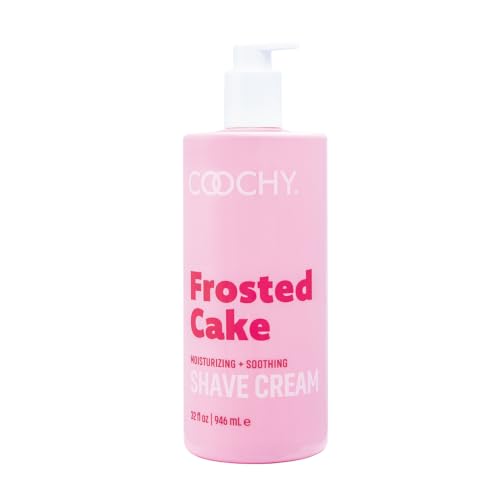 Coochy 32 oz Moisturizing Shave Cream for Sensitive Areas - Frosted Cake Scent