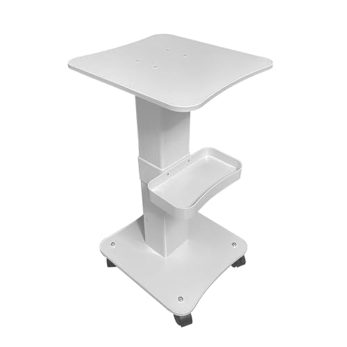 Esthetician Cart, 3 Tier Beauty Rolling Trolley with Rotation Wheels, Aluminum Alloy Tray Rolling Cart for Hair Salon, Spa Salon Beauty Machine Storage