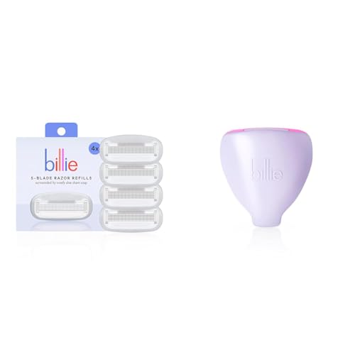 Billie Women¡¯s Razor Refill Blades 5-Blade Cartridges - 4 count & 5-Blade Women¡¯s Razor Travel Case - DreamPop