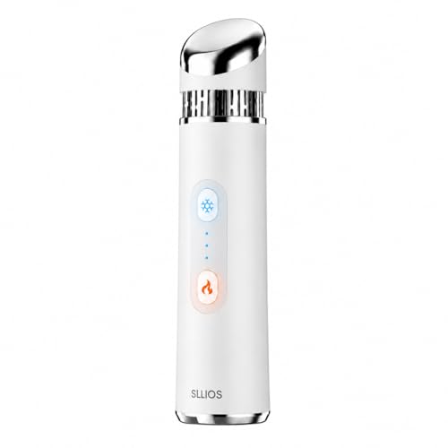 Depuffing Eye & Face Roller with Heat & Cold Therapy - SLLIOS 2-in-1 Facial Wand