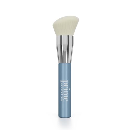 Prime Prometics PrimeWand Brush for Mature Women - Vegan, Ultra-Soft Makeup Brush with High-Density Fibers for Airbrushed Finish ? Works with Creams, Powders & Liquids ? Perfect for Mature Skin