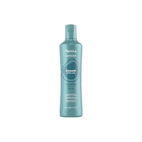 Fanola Smoothing Shampoo for Frizzy Hair - Deep Cleansing & Nourishing Hair Shampoo for Women & Men - Formulated with Cotton Oil to Make Straightening Easier (350 ml)