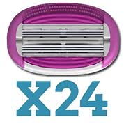 ShaveMOB 6-Blade Women's Razor Kit (Flex Head Handle + 24 Refills) - The Perfectionist Shaving Kit