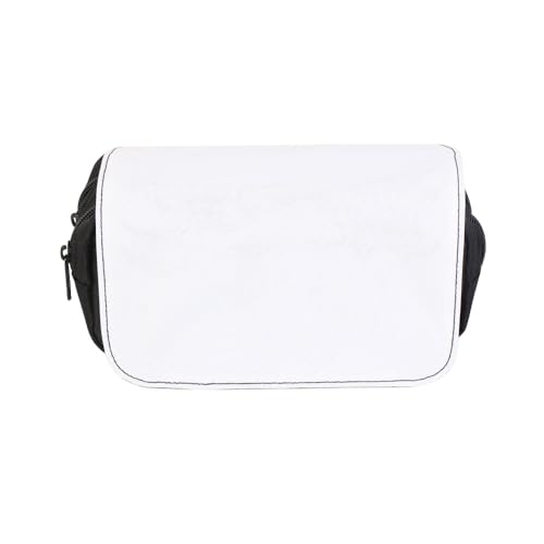 10 PCS Sublimation Printable Blank Pencil Case Pen Bag Multi-purpose Cosmetic Bag with Zipper DIY Craft Canvas Zipper Pouch Blank Makeup Bags Bulk Travel Toiletry Bag for Storage