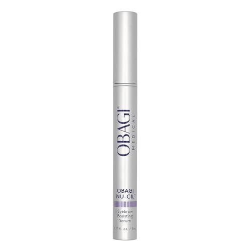 Obagi Nu-Cil Eyebrow Boosting Serum - Ultimate Eyebrow Growth Serum with Hyaluronic Acid - Dermatologist Approved for Thin, Patchy & Over-Tweezed Eyebrows - Fast Absorbing - 6ml