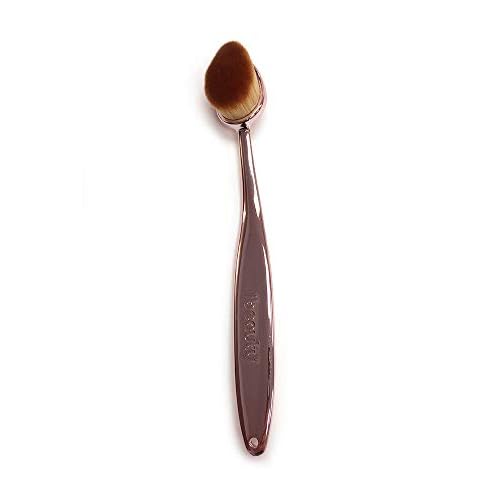 iBeauty¢â Make Up Contour Brush FaceWand Mermaid Oval Soft Rose Gold- FB1011 (Powder) Cruelty Free - Vegan Friendly