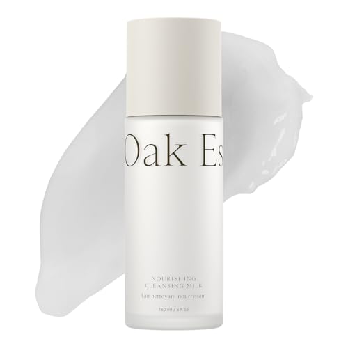 Oak Essentials Hydrating Cleansing Milk - Oat & Rice Bran Face Cleanser, 5 fl oz