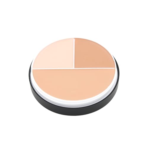 3-Shade Concealer Contour Cream Kit - Full Coverage Sculpting